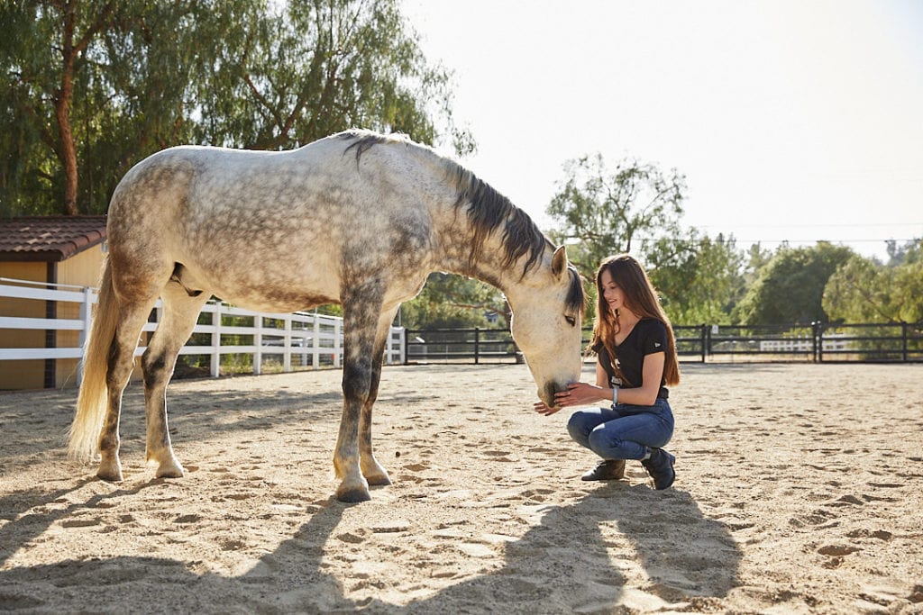 Mackenzie Foy and Ghost greeting